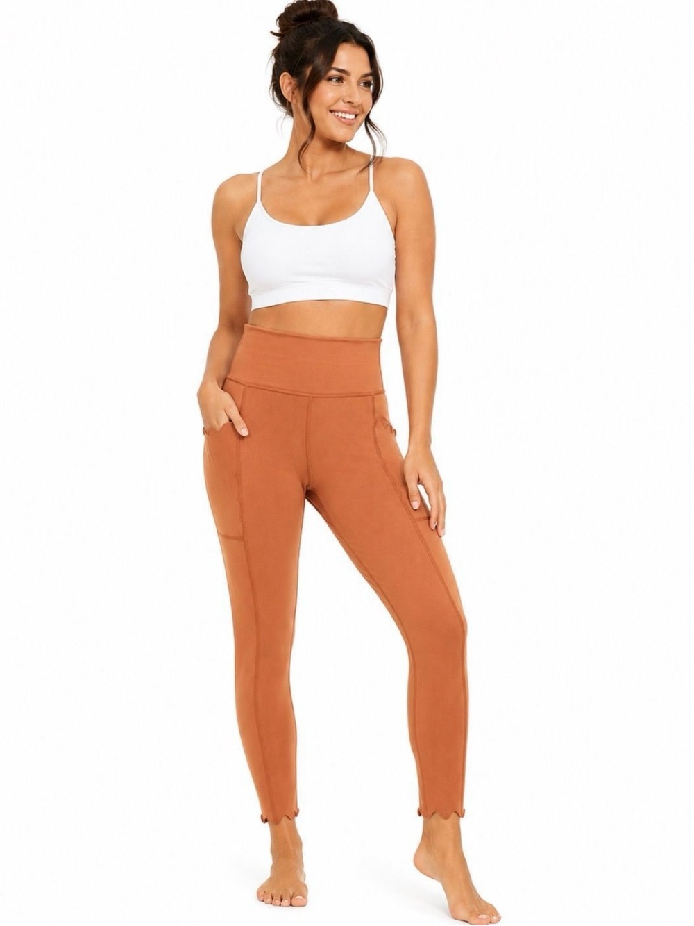 offline by aerie High-Waist 7/8 Leggings in Rust